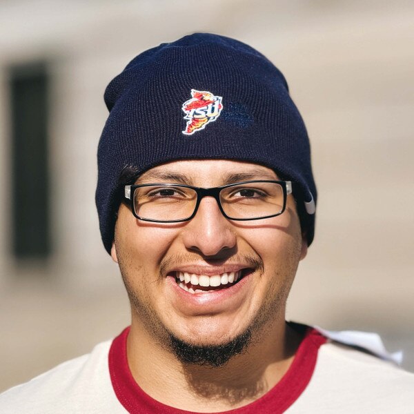 Champion® Spirit Collection Punching Cy Navy Beanie
